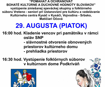 Aktuality / Pozvánka - vystúpenie FS Vreteno 29.08.2025 - foto