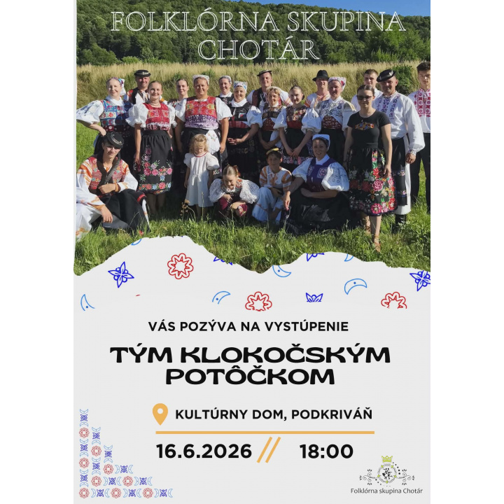 Pozvanie na vystúpenie FS Chotár
